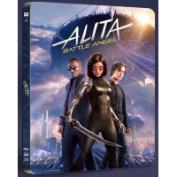 Алита: Боевой ангел (4K ULTRA HD Blu-ray + 3D Blu-ray + 2BD) Номерной Steelbook 