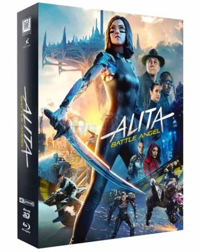 Алита: Боевой ангел (4K ULTRA HD Blu-ray + 3D Blu-ray + 2BD) Steelbook FullSlip XL EDITION 