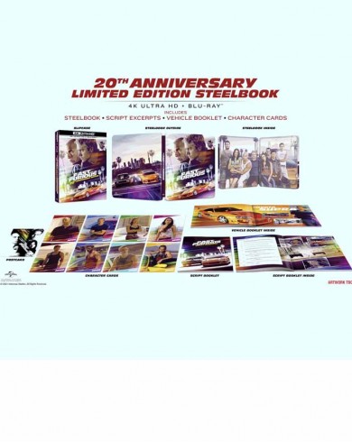 Форсаж Steelbook 20th Anniversary (4K Ultra HD Blu-ray)