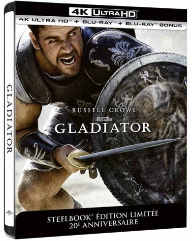 Гладиатор (4K Ultra HD Blu-ray) Steelbook 20th Anniversary
