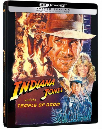 Индиана Джонс и Храм Судьбы (4K UHD) Steelbook