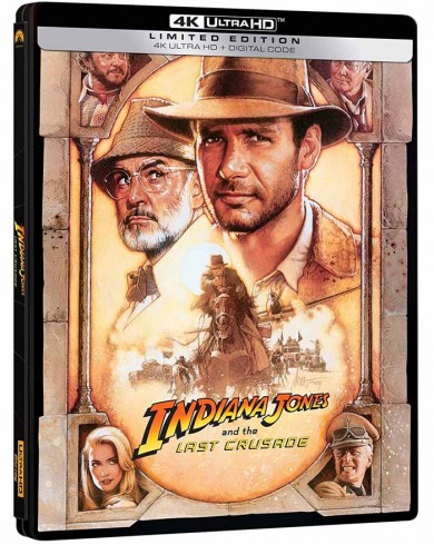 Индиана Джонс и последний крестовый поход (4K UHD) Steelbook