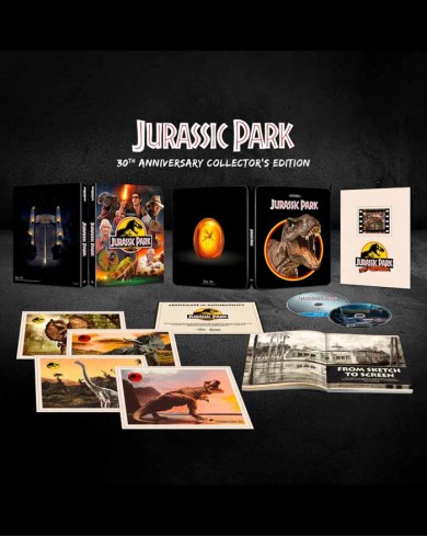 Парк Юрского периода Steelbook (4K Uktra HD Blu-ray) 30 лет