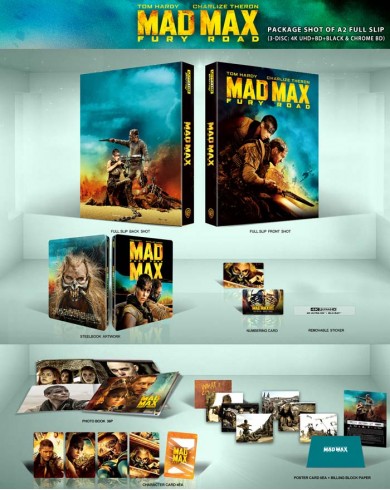 Безумный Макс: Дорога ярости. Реж. версия (4K UHD, 2 Blu-ray) Steelbook Lenticular Fullslip  A2