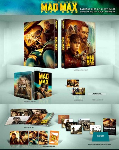 Безумный Макс: Дорога ярости. Реж. версия (4K UHD, 2 Blu-ray) Steelbook Lenticular Fullslip  B