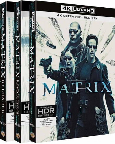 Матрица / Матрица Перезагрузка / Матрица Революция (3 4K ULTRA HD Blu-ray)