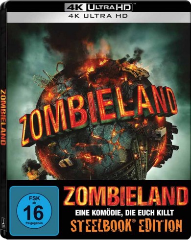 Добро пожаловать в Зомбилэнд (4K Ultra HD Blu-ray) Steelbook