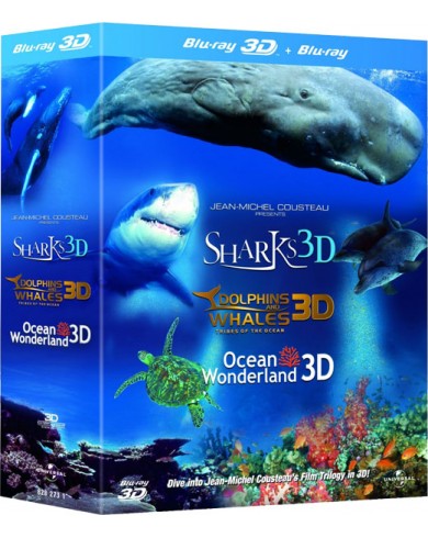 Трилогия студии "Жан-Мишель Кусто Фильм" (3 3D Blu-ray+2D)