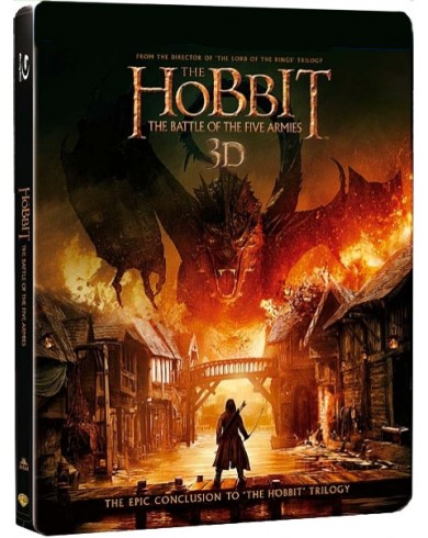 Хоббит: Битва пяти воинств 3D Steelbook (Blu-ray)