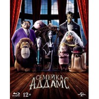 Семейка Аддамс (Blu-ray) [2019] Slipcase, 4 карточки, тетрадь