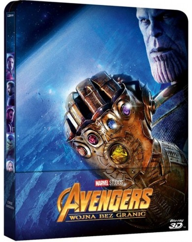 Мстители: Война бесконечности Steelbook  (3D Blu-ray)