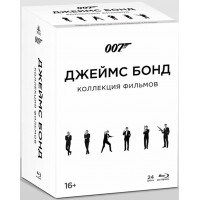 007 Джеймс Бонд Коллекция фильмов (24 blu-ray + карточки)