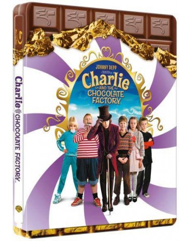 Чарли и шоколадная фабрика (Blu-ray) Steelbook