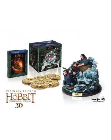 Хоббит: Пустошь Смауга Реж. вер. 3D со статуэткой ( 5 Blu-ray 3D+2D)