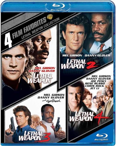 Смертельное оружие 1-4 (4 Blu-ray) 