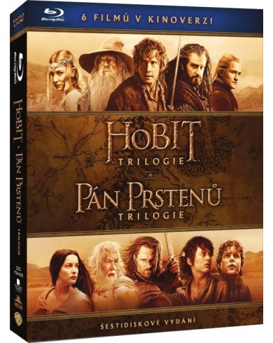 Властелин Колец Трилогия + Хоббит Трилогия [импорт] (6 Blu-ray)