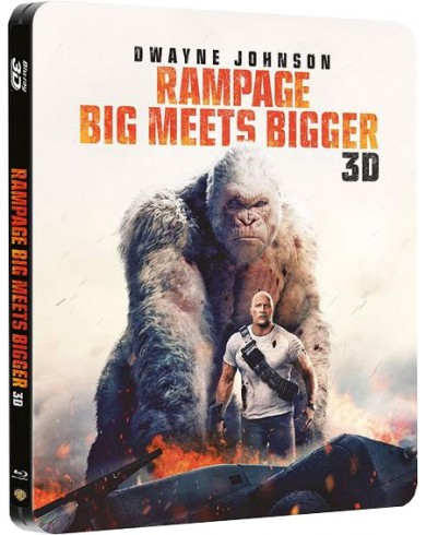 Рэмпейдж Steelbook (3D Blu-ray + Blu-ray)