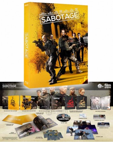 Саботаж (Blu-ray) номерной Steelbook Lenticular Magnet [англ. язык]