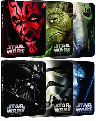 Звездные войны. Эпизоды I-VI (6 Blu-ray) Limited Steelbook Collection
